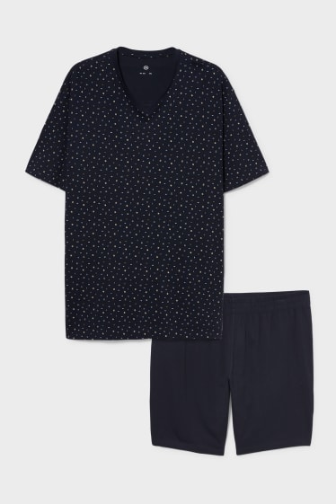 Herren - Pyjama - dunkelblau