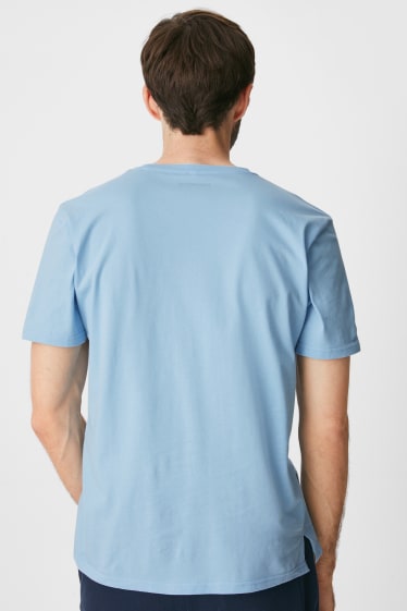 Hommes - T-shirt - Alerte à Malibu - bleu clair