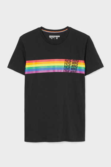 Men - CLOCKHOUSE - T-shirt - PRIDE - black