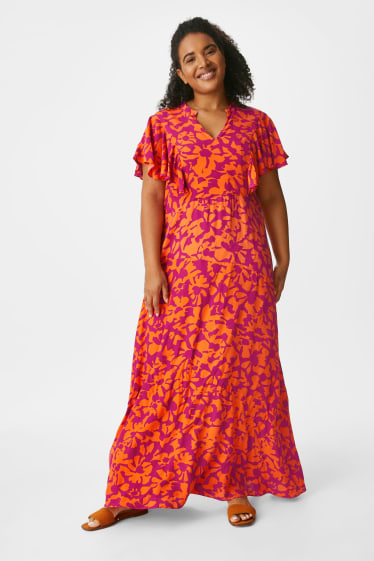 Women - Dress - floral - red
