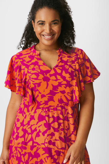 Women - Dress - floral - red