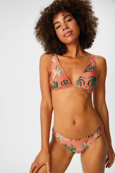Dames - Braziliaanse bikini - donker oranje