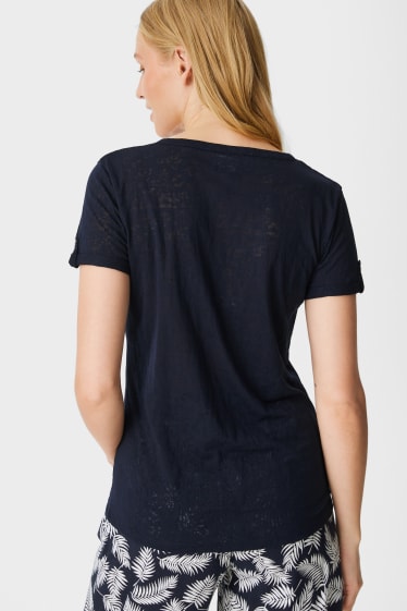 Femmes - T-shirt basique - bleu foncé