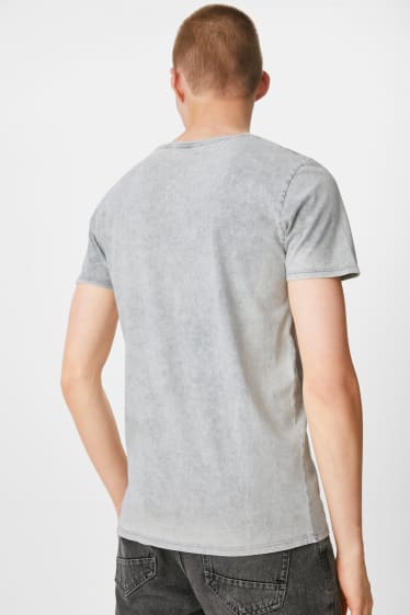 Hombre - CLOCKHOUSE - camiseta - Nirvana - gris claro jaspeado