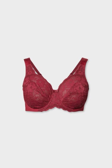 Dames - Beha met beugels - rood