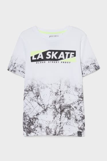 Kinder Jungen - Kurzarmshirt - weiss