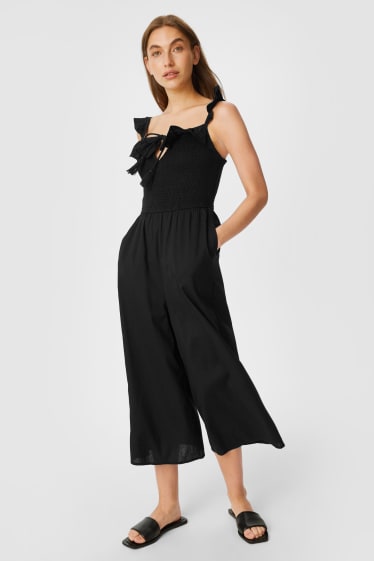 Dames - Jumpsuit - zwart