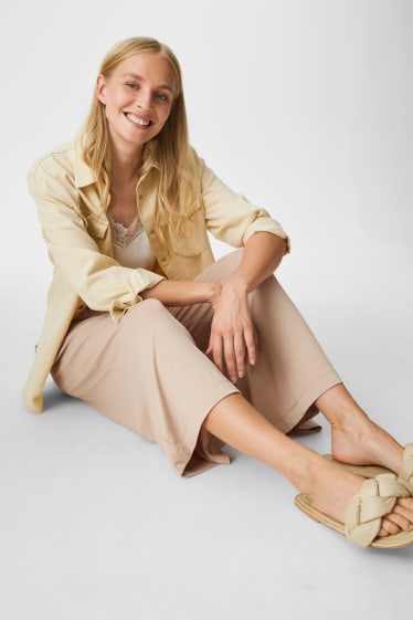 Donna - Pantaloni culotte basic - beige