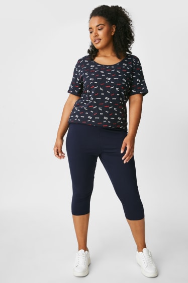 Women - Multipack of 2 - capri leggings - dark blue