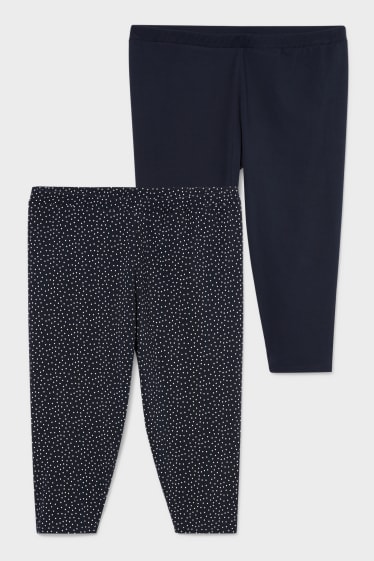 Women - Multipack of 2 - capri leggings - dark blue