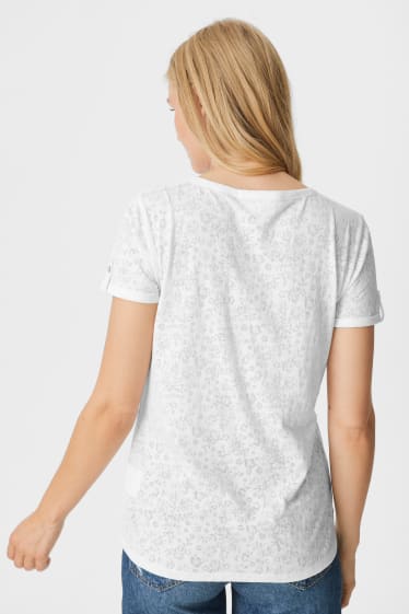 Kobiety - T-shirt typu basic - biały