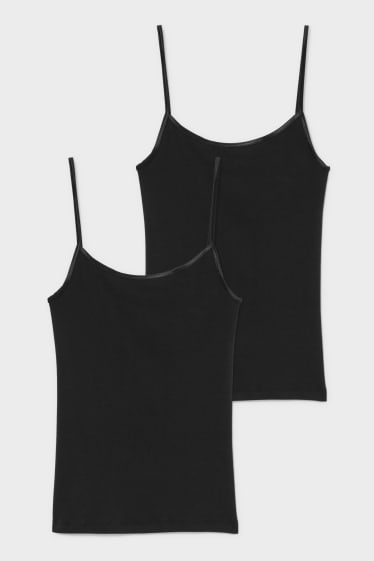 Damen - Speidel - Multipack 2er - Hemdchen - schwarz