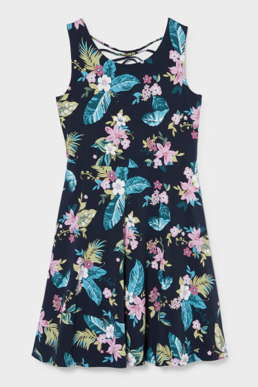 Teens & young adults - CLOCKHOUSE - dress - floral - dark blue