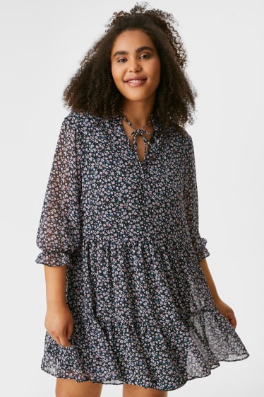 Women - CLOCKHOUSE - dress - floral - dark blue