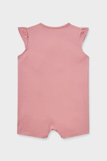 Babys - Baby-Schlafanzug - gepunktet - pink
