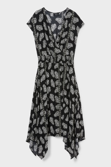 Women - Wrap dress - black