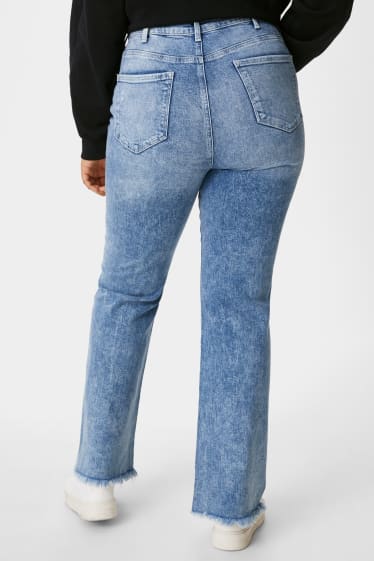 Nastolatki - CLOCKHOUSE - flare jeans - dżins-jasnoniebieski