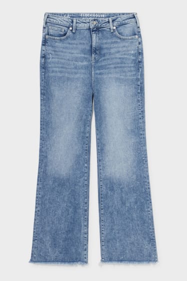 Nastolatki - CLOCKHOUSE - flare jeans - dżins-jasnoniebieski