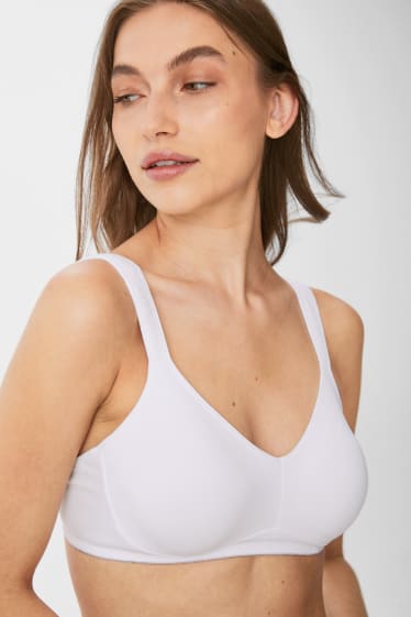 Women - Non-wired bra - white