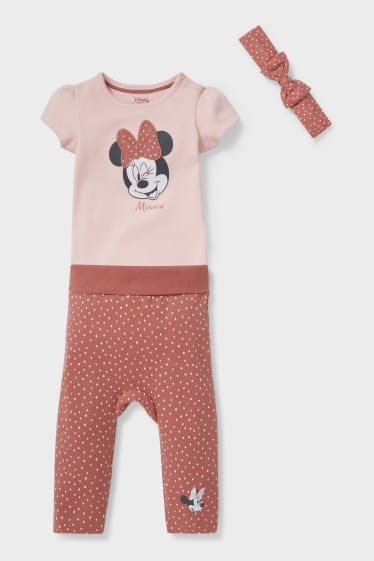 Bébés - Minnie Mouse - ensemble pour bébé - 3 pièces - marron