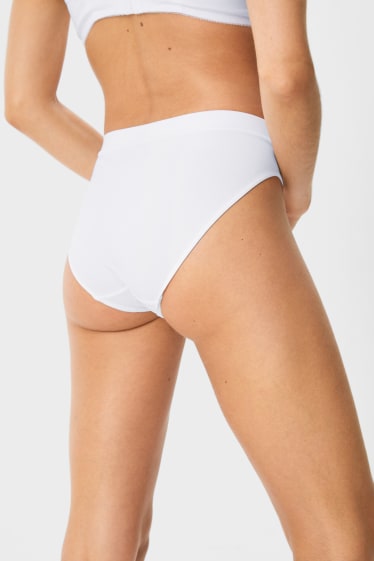 Damen - Multipack 7er - Slip - seamless - weiß