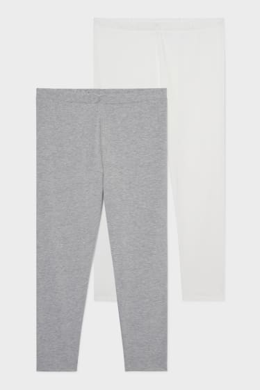 Women - Multipack of 2 - leggings - white / gray
