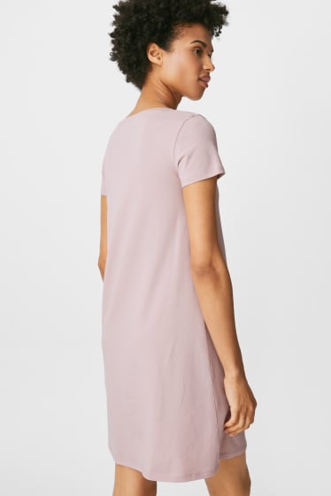 Femmes - Robe T-shirt basique - rose