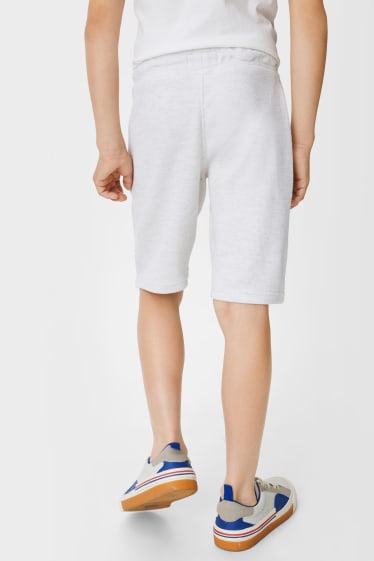 Bambini - Shorts in felpa - grigio chiaro