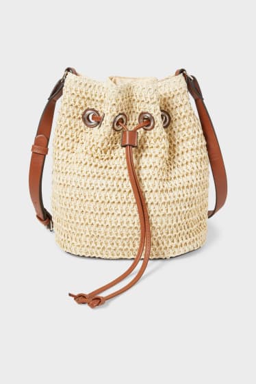 Women - Straw bag - beige