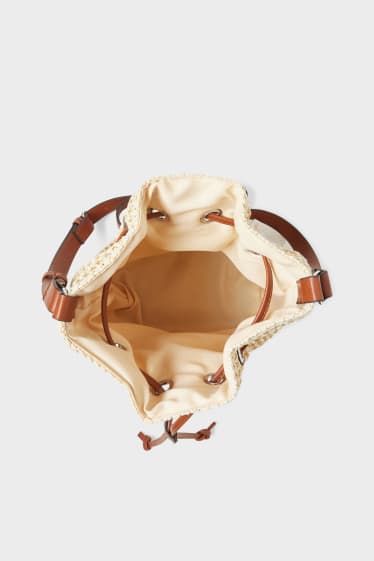 Women - Straw bag - beige