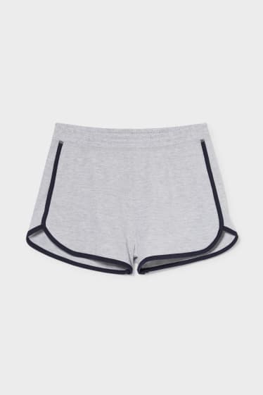 Donna - CLOCKHOUSE - shorts di felpa - grigio chiaro