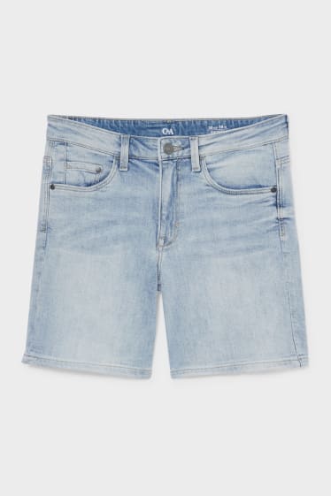 Damen - Jeans-Shorts - jeans-hellblau