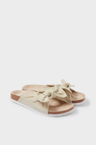 Women - Sandals - shiny - beige