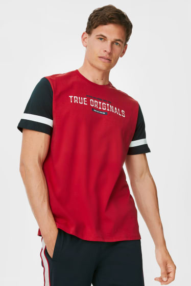 Men - Multipack of 2 - T-shirt - red / black