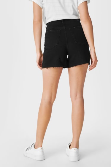 Women - Denim shorts - denim-dark gray