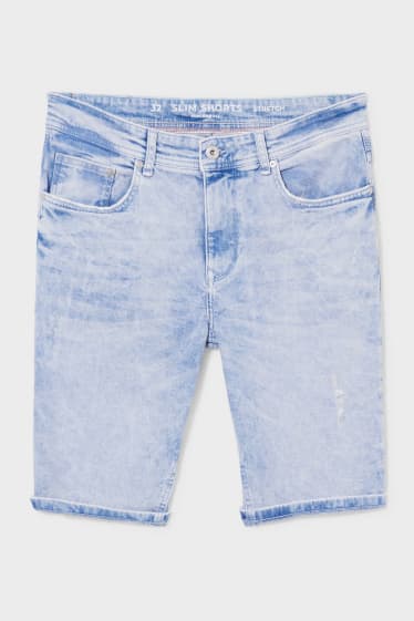 Teens & young adults - CLOCKHOUSE - denim bermuda shorts - LYCRA® - denim-blue
