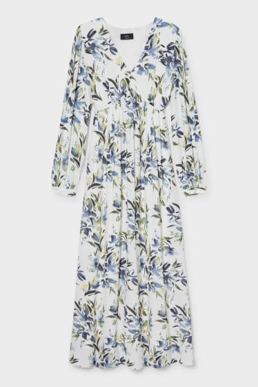 Women - Empire dress - floral - white