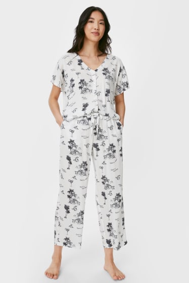 Femei - Pantaloni de pijama - alb