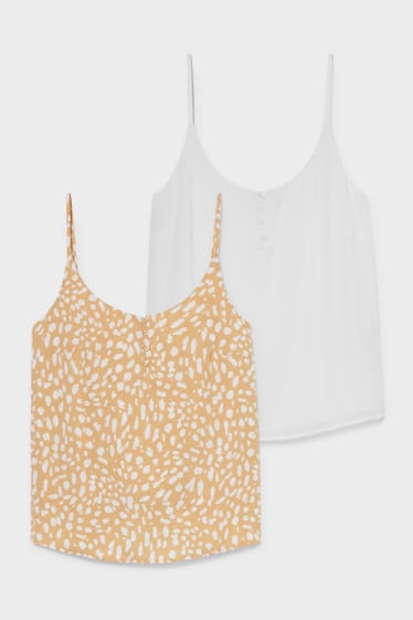 Women - Multipack of 2 - blouse top - white