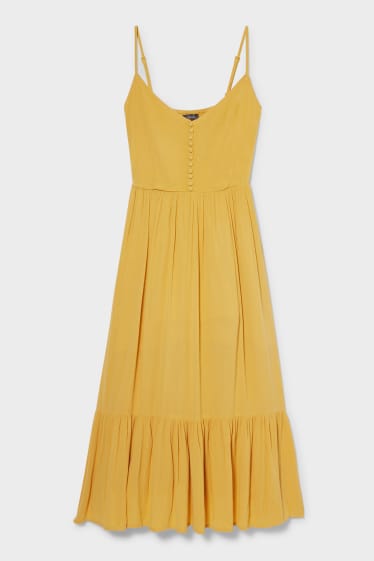 Mujer - Vestido fit & flare - amarillo