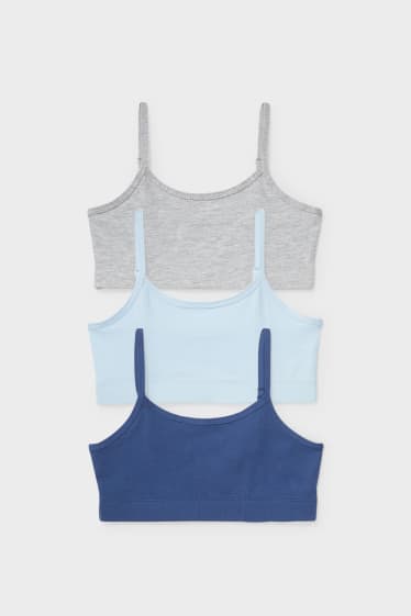 Children - Multipack of 3 - crop top - dark blue