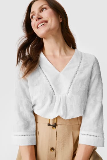 Women - Blouse - white