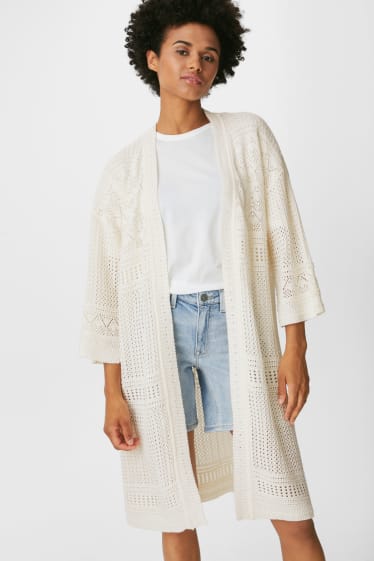 Women - Cardigan - white