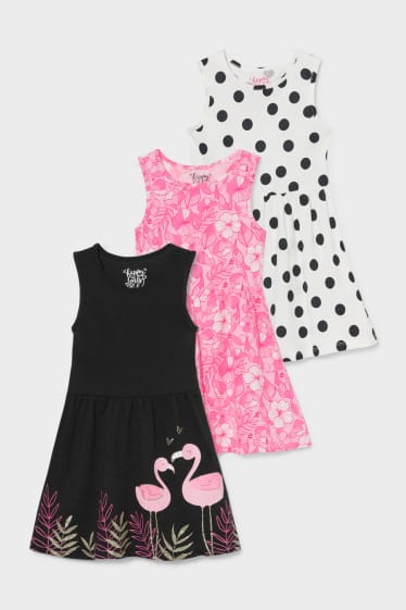 Bambini - Confezione da 3 - vestito - nero / bianco
