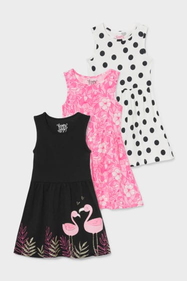 Children - Multipack of 3 - dress - black / white