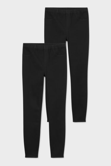 Women - Multipack of 2 - jegging jeans - black