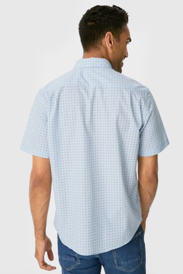 Uomo - Camicia - regular fit - button down - azzurro