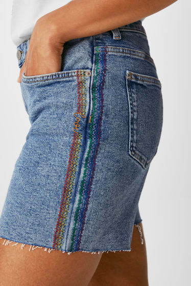 Femmes - Short en jean - PRIDE - jean bleu clair
