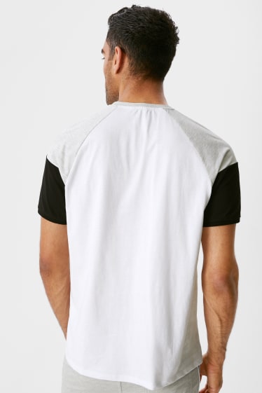 Hommes - Lot de 2 - T-shirts - noir / blanc