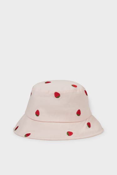 Kobiety - CLOCKHOUSE - kapelusz - z haftem - jasnoróżowy